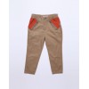 MODASIZE品牌儿童米色橘红兜长裤